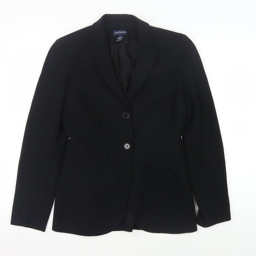 Ann Taylor Women's Black Blazer, Size 2, Smart Two-Button Style
