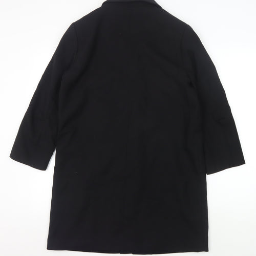 H&M Unisex Black Regular Overcoat Size 40