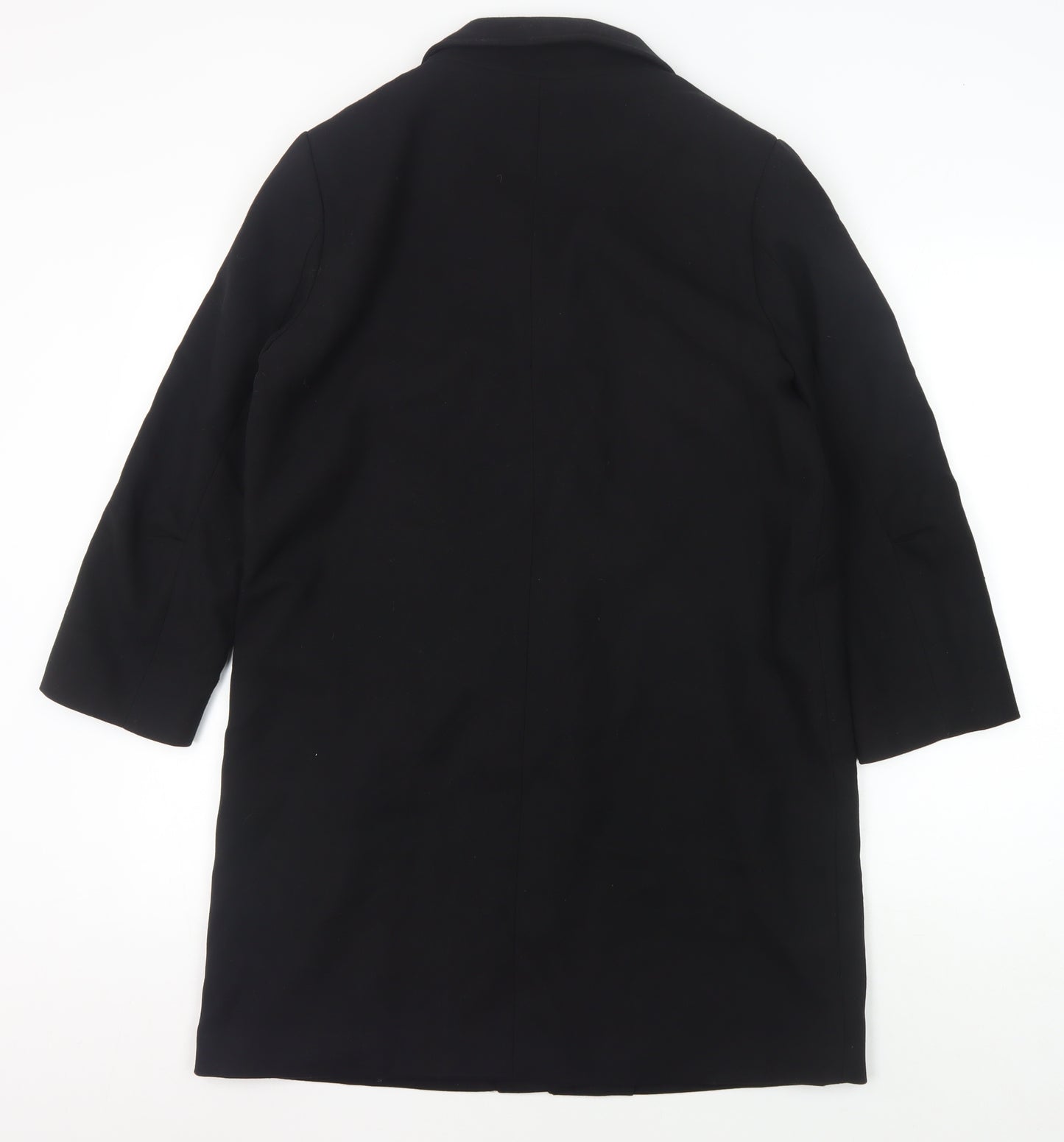 H&M Unisex Black Regular Overcoat Size 40