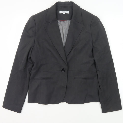 Next Women's Black Pinstripe Blazer Size 14