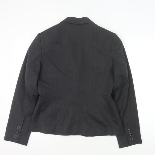 Next Women's Black Pinstripe Blazer Size 14