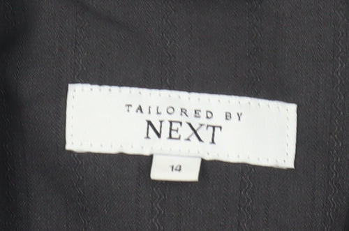 Next Women's Black Pinstripe Blazer Size 14