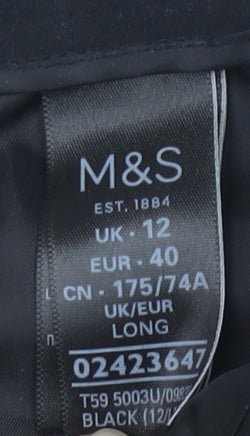 M&S Women's Black Trousers Size 12