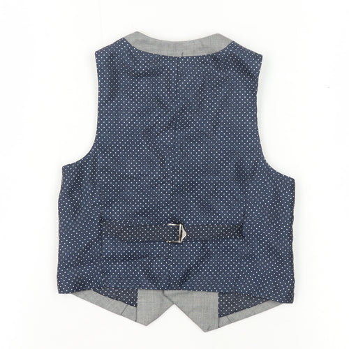 Next Boys Grey Waistcoat 3 Years Polka Dot Formal Wear
