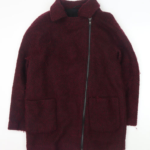 Forever 21 Women's Red Mid-Length Coat, Size L