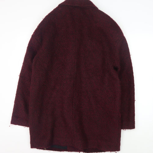 Forever 21 Women's Red Mid-Length Coat, Size L