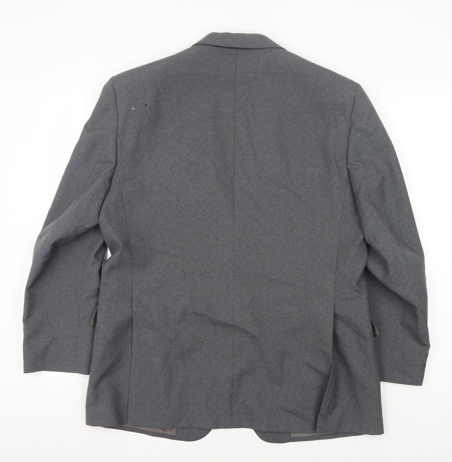 DAKS Men's Grey Wool Blazer Jacket, Formal 48