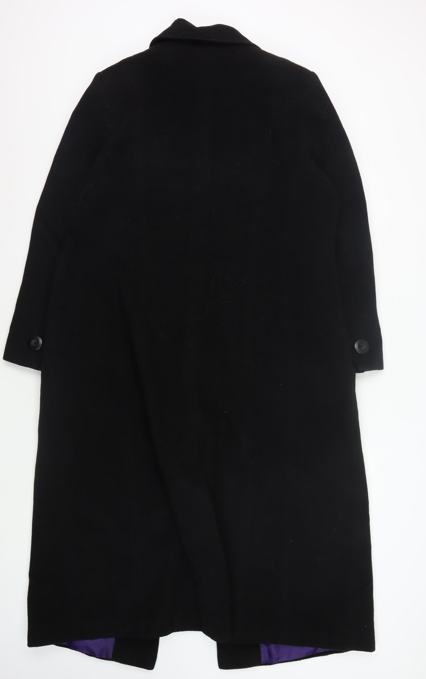 Ann Harvey Women's Black Overcoat Size 16 Elegant