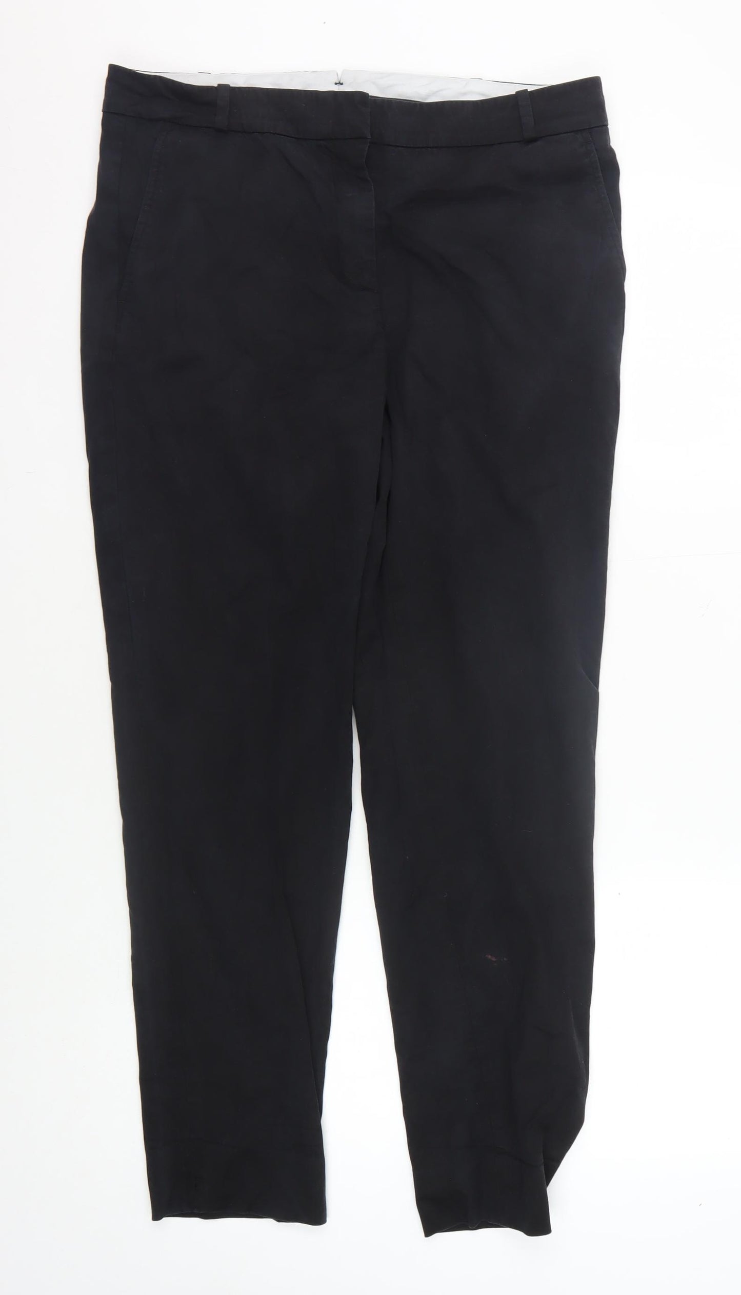 Jigsaw Women's Black Regular Trousers Size 12
