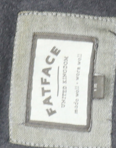 FatFace Women’s Grey Wool Blend Parka Coat L