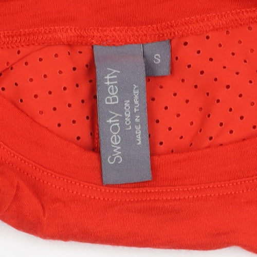 Sweaty Betty Women's Red Long Sleeve Activewear Top S