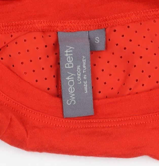 Sweaty Betty Women's Red Long Sleeve Activewear Top S