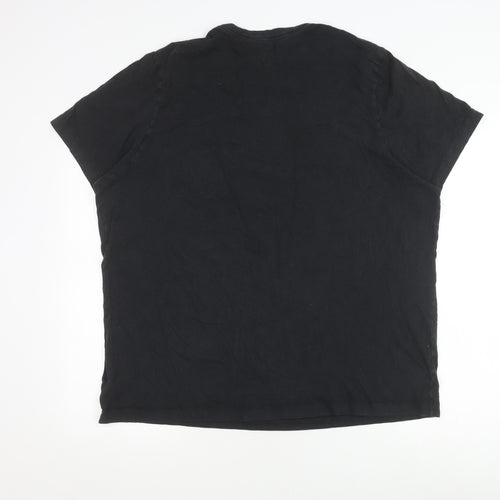 Nike Men's Black XL Crew Neck Logo T-Shirt