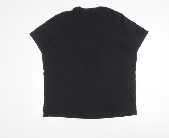 Nike Men's Black XL Crew Neck Logo T-Shirt