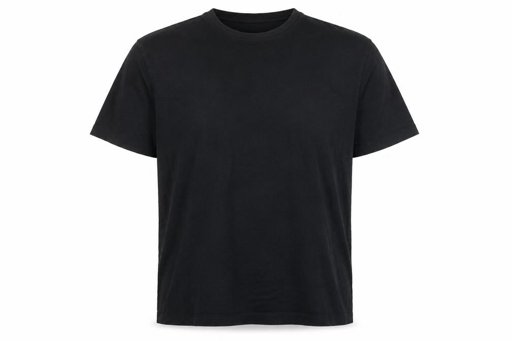 Front view of Nike Men's Black XL Crew Neck Logo T-Shirt