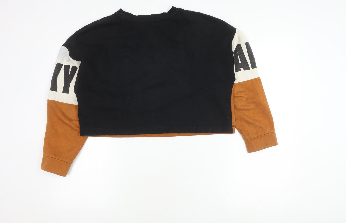 Zara Women's Colourblock Logo Sweatshirt - Small