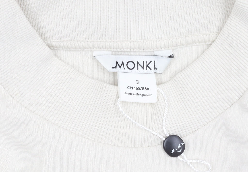 Monki Women's White T-Shirt Dress in Size S, Cotton