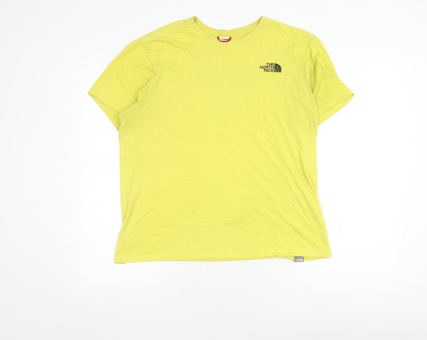 The North Face Men's Yellow Crew Neck T-Shirt Size L