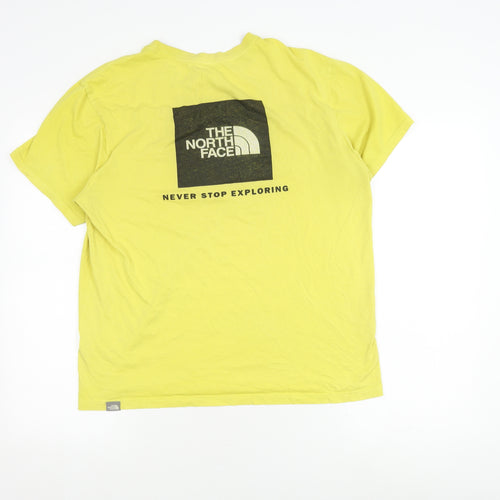 The North Face Men's Yellow Crew Neck T-Shirt Size L