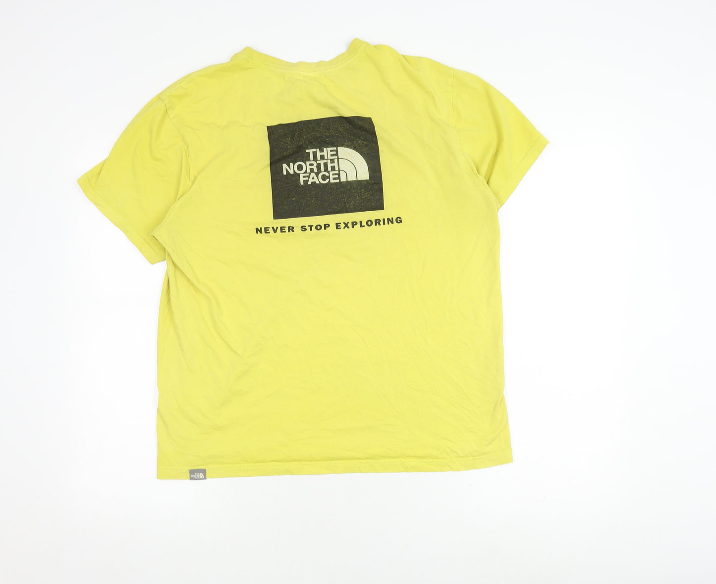 The North Face Men's Yellow Crew Neck T-Shirt Size L