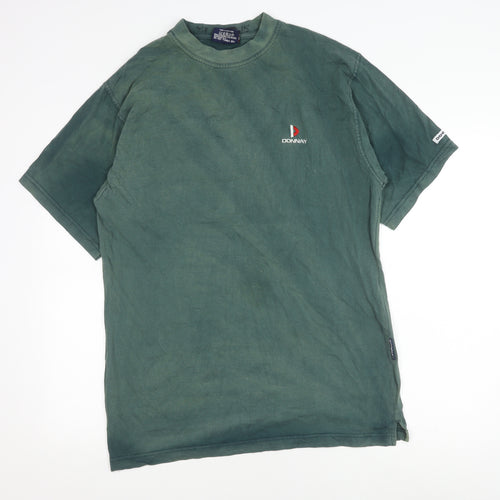Donnay Men's Green Cotton Crew Neck T-Shirt L