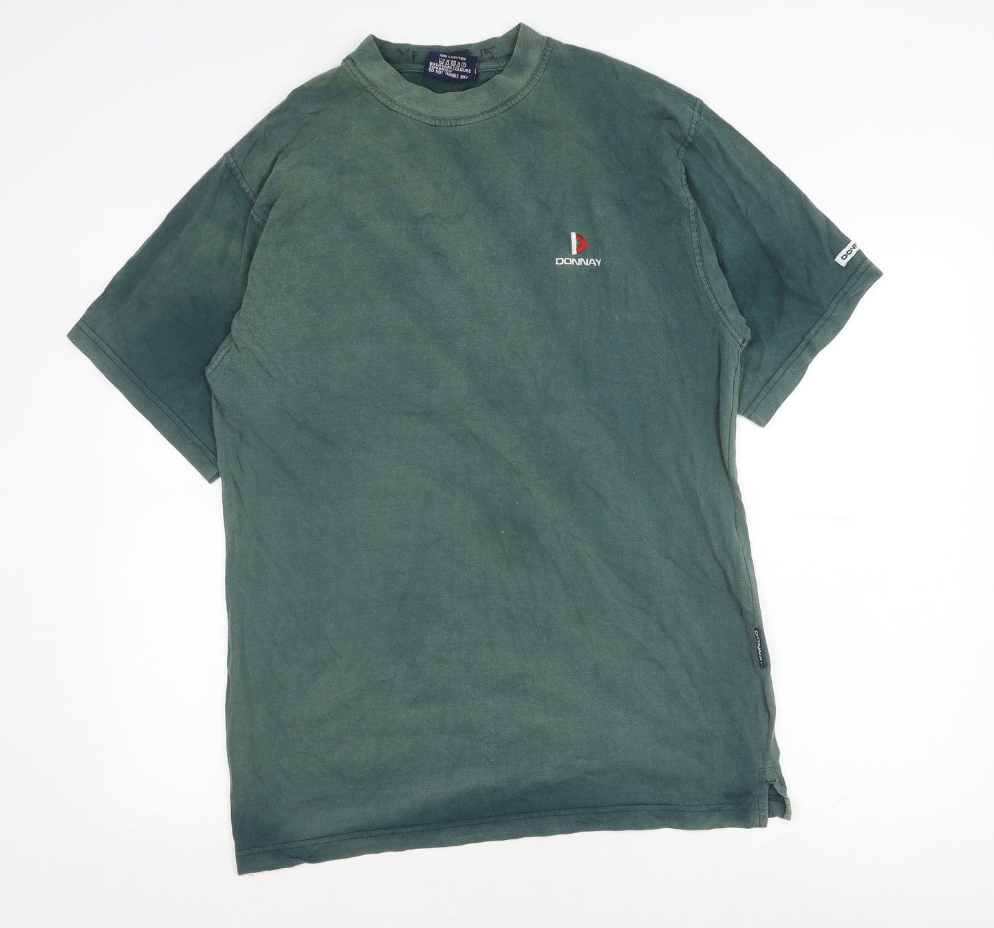 Donnay Men's Green Cotton Crew Neck T-Shirt L