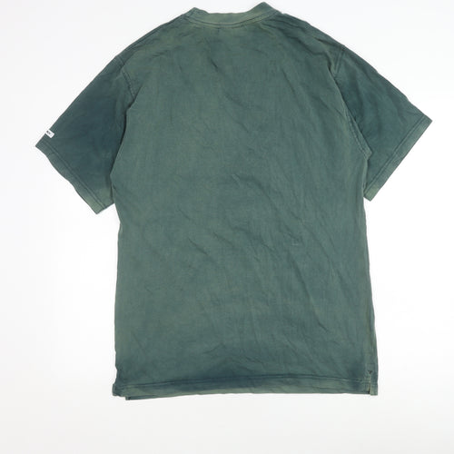 Donnay Men's Green Cotton Crew Neck T-Shirt L