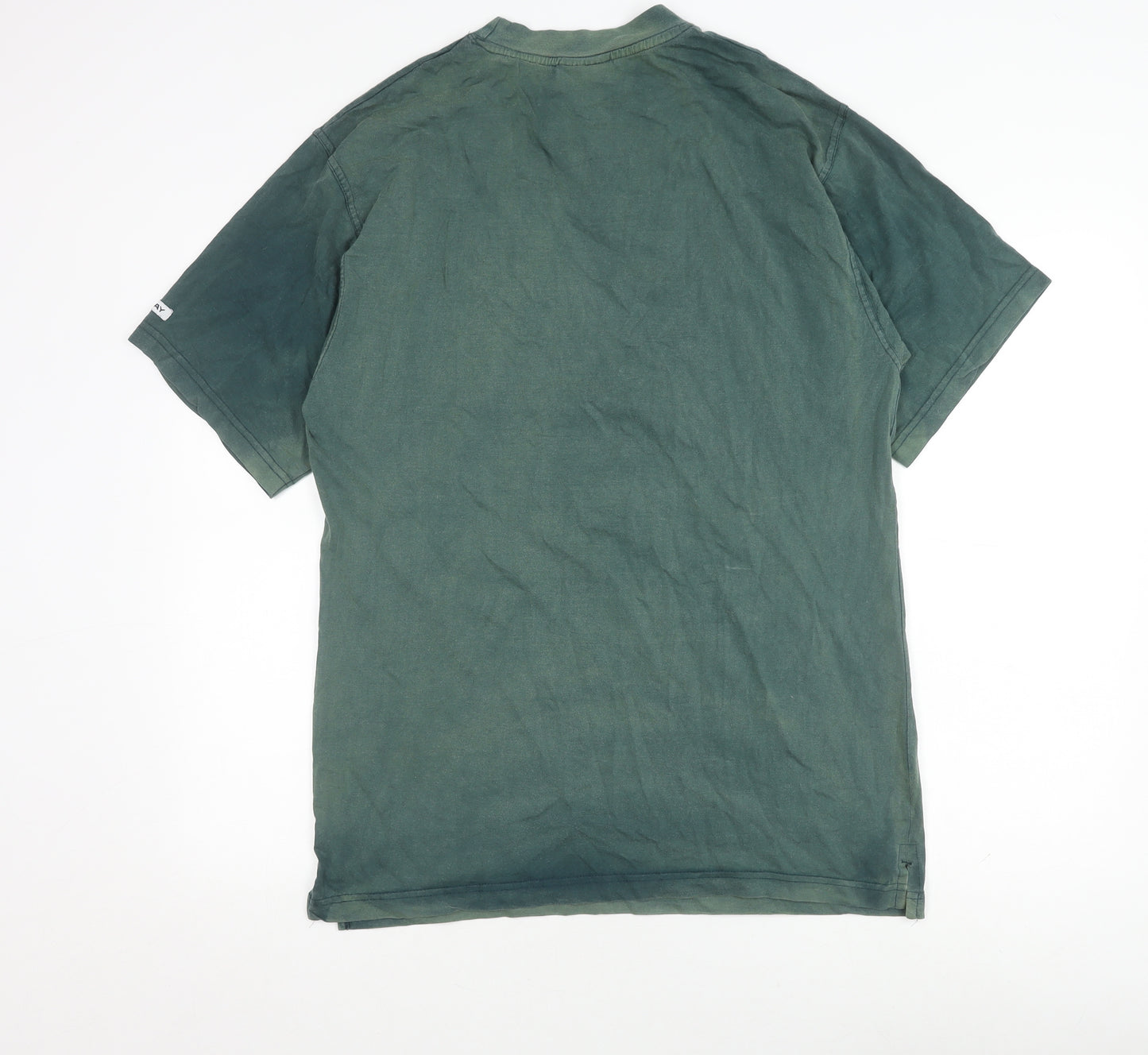 Donnay Men's Green Cotton Crew Neck T-Shirt L