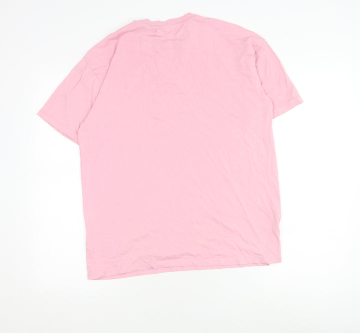 Slazenger Unisex Pink T-Shirt, Size 10, Casual Style