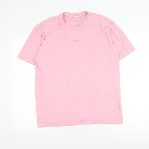 Slazenger Unisex Pink T-Shirt, Size 10, Casual Style