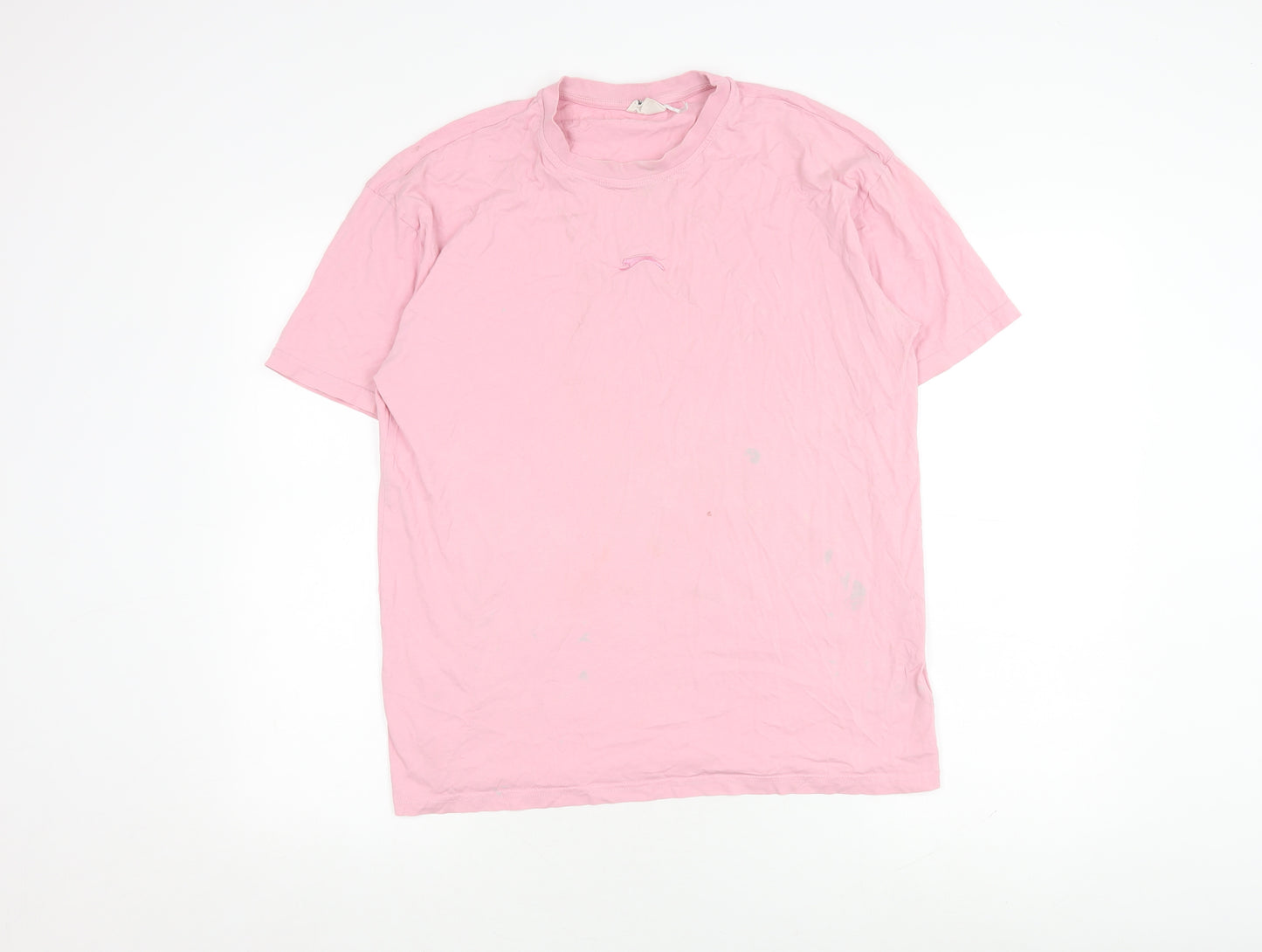 Slazenger Unisex Pink T-Shirt, Size 10, Casual Style