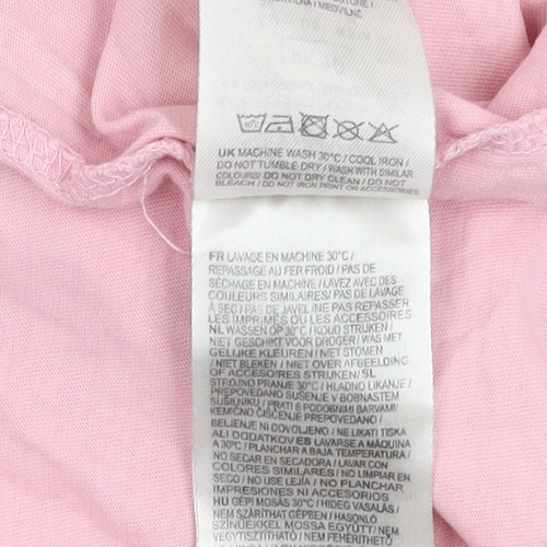 Slazenger Unisex Pink T-Shirt, Size 10, Casual Style