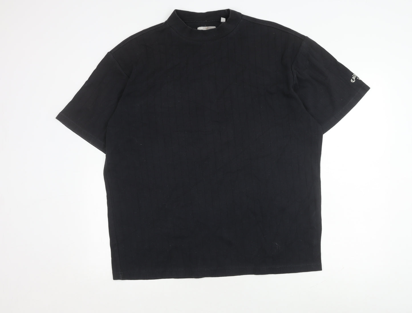 Callaway Men's Black L Mock Neck T-Shirt