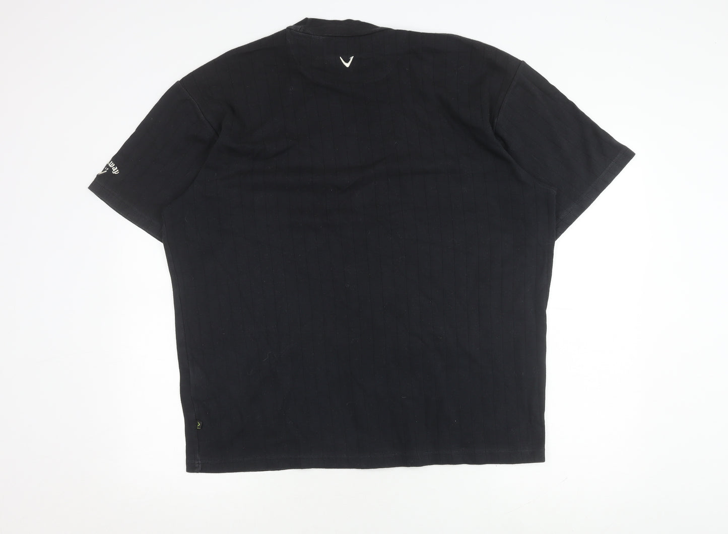 Callaway Men's Black L Mock Neck T-Shirt