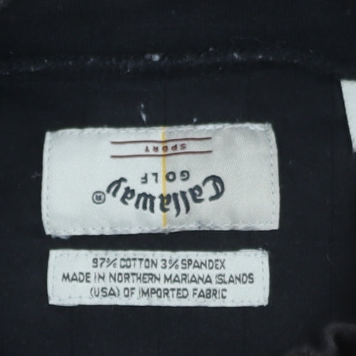 Callaway Men's Black L Mock Neck T-Shirt