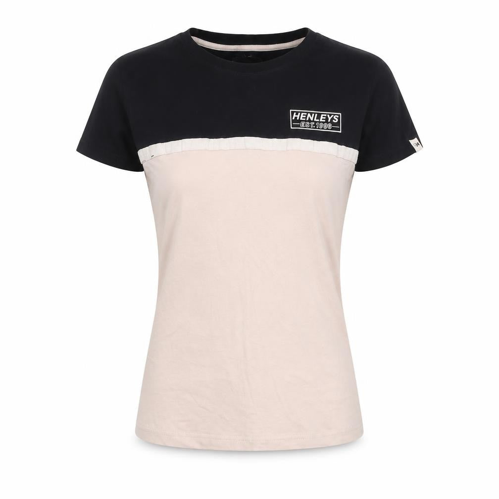 Front view of Henleys Women's Colourblock T-Shirt, size 14