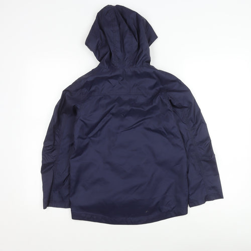 Indigo Collection Girls Blue Mid-Length Hooded Jacket 9-10 Years