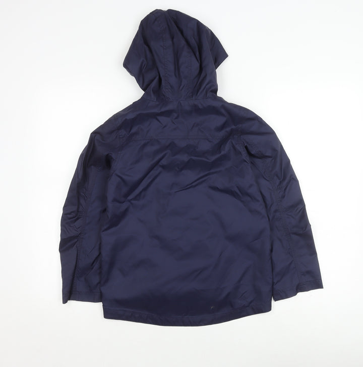 Indigo Collection Girls Blue Mid-Length Hooded Jacket 9-10 Years