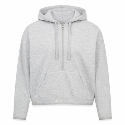 Calvin Klein Women's Grey Full Zip Hoodie L