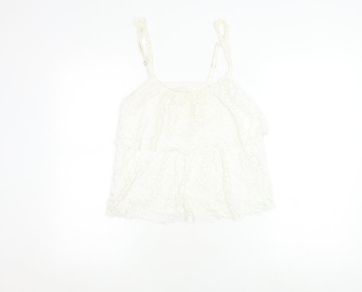 Abercrombie & Fitch Women’s Large White Lace Camisole