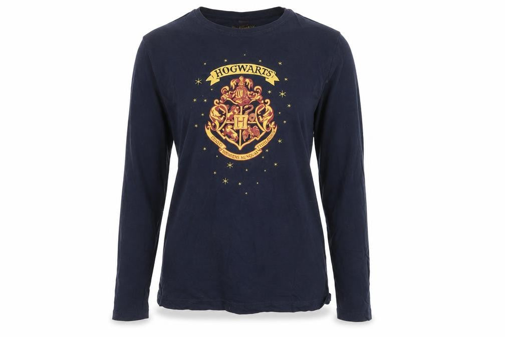 Front view of Harry Potter Blue unisex long sleeve t-shirt s