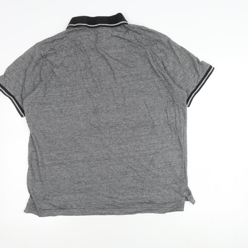 Pierre Cardin Men's Grey Regular Fit Polo Shirt L