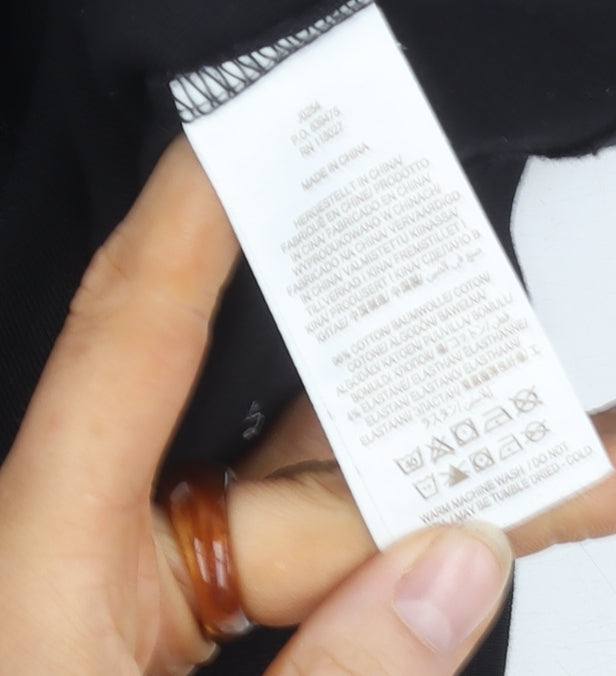 Boden Women's Black Jersey Long Sleeve Top M