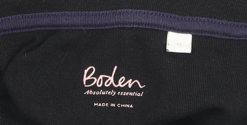 Boden Women's Black Jersey Long Sleeve Top M