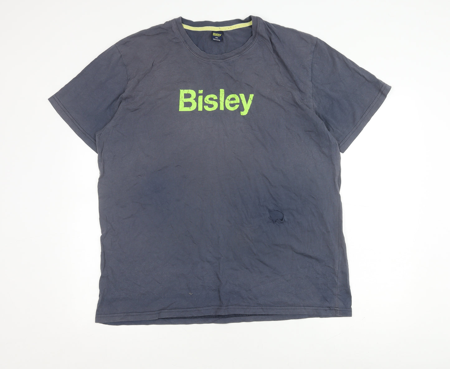 Bisley Men's Grey 2XL Crew Neck T-Shirt