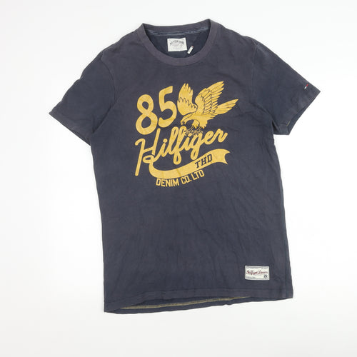 Tommy Hilfiger Men's Blue Graphic T-Shirt, Size L