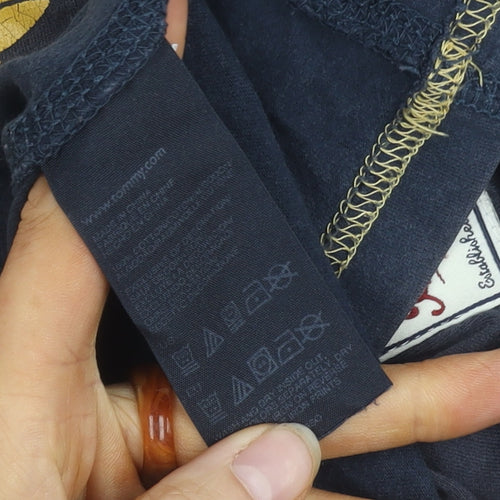 Tommy Hilfiger Men's Blue Graphic T-Shirt, Size L