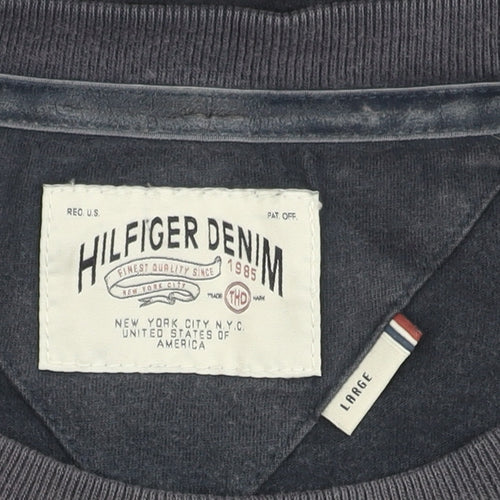 Tommy Hilfiger Men's Blue Graphic T-Shirt, Size L