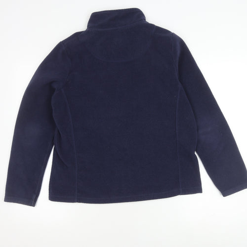 Spirit at M&Co Women's Blue Fleece Jacket Size 16