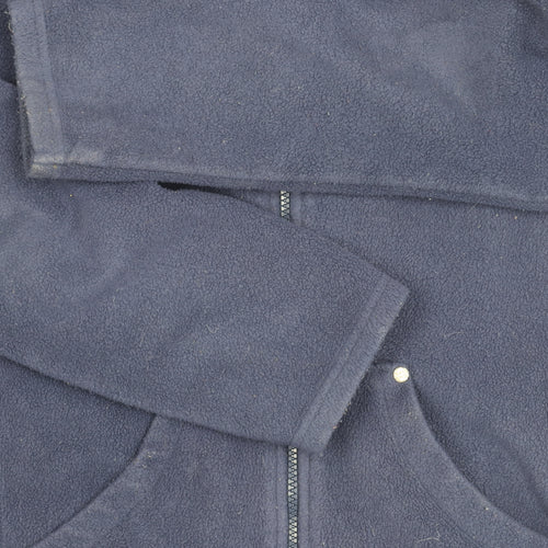 Spirit at M&Co Women's Blue Fleece Jacket Size 16